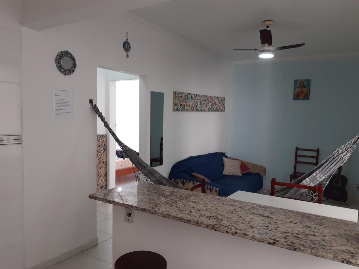 Apartamento Vento E Mar - 2 Quartos Com Sacada Na Quadra Da Praia Do Gonzaga Santos  Bagian luar foto