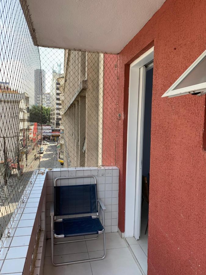 Apartamento Vento E Mar - 2 Quartos Com Sacada Na Quadra Da Praia Do Gonzaga Santos  Bagian luar foto